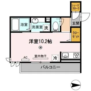 シャルール【2階】の間取り