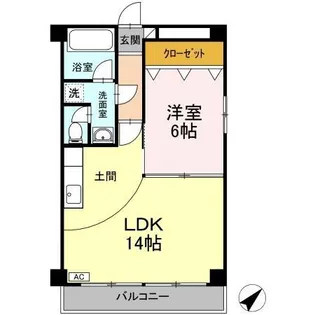 第2パークサイドマンション【3階】の間取り