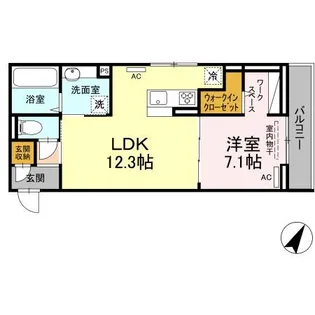 一番館【3階】の間取り