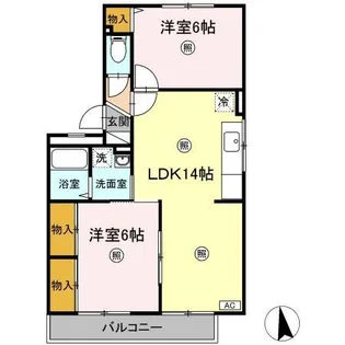 コンフォート城山【3階】の間取り