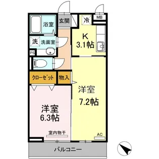 ベーレ【3階】の間取り