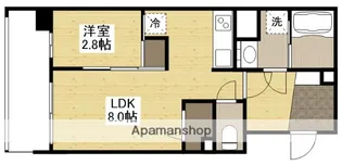 RASSURE舟入【10階】の間取り