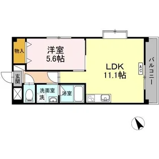 コンフォール空港通り【3階】の間取り