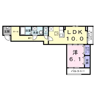 セレーノ大宮【1階】の間取り