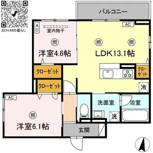 campanella温品【3階】の間取り