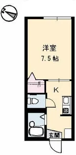 ジェネス寺本【1階】の間取り