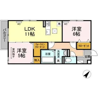 リオッサ【1階】の間取り