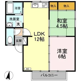 クレインハイム【1階】の間取り