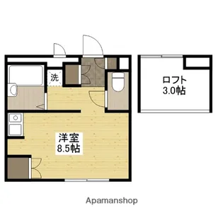 レオパレスマ・メゾン【2階】の間取り