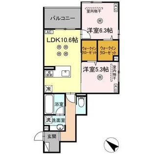スリールコート【2階】の間取り