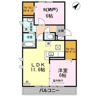 ファイブスリー【1階】の間取り