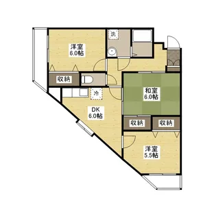 グランドール清水【303号室】の間取り