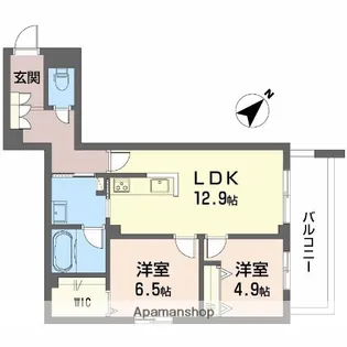 フィグ古江東町A【2階】の間取り