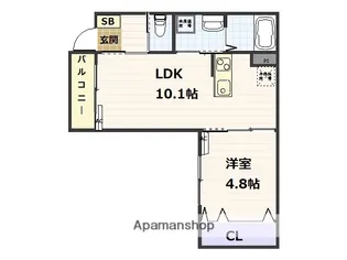 BRILLANTE DIOS【1階】の間取り