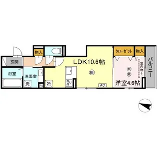 パークコート東雲【2階】の間取り