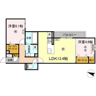 パークコート東雲【2階】の間取り