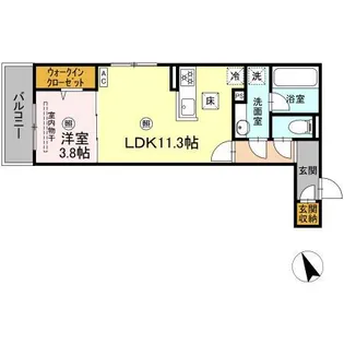 CAMPANELLA舟入南【1階】の間取り