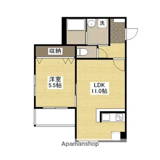 LavieChouchou大町【3階】の間取り