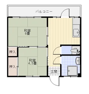 山下1ビル【202号室号室】の間取り