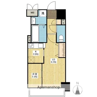 月光鎮守府【10階】の間取り