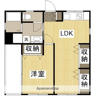 沖田ビル(4−22)【2階】の間取り