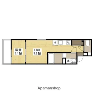 S-MOVE庚午北【2階】の間取り
