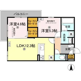 CAMPANELLA山本【2階】の間取り
