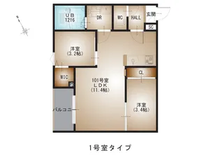 広島県広島市西区東観音町【アパート】の間取り