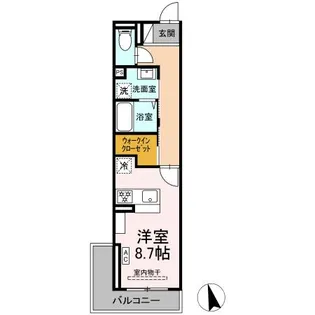 ヒロ・ブランシェ【2階】の間取り