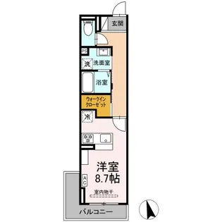 ヒロ・ブランシェ【3階】の間取り