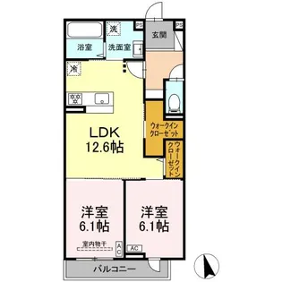 ヒロ・ブランシェ【3階】の間取り