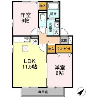 OLD TREE I棟【1階】の間取り