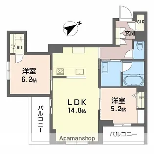 ALLUME【2階】の間取り