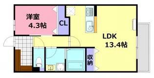 アーデル美鈴園【303号室号室】の間取り