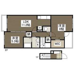サニーウエルヴィラ【2階】の間取り