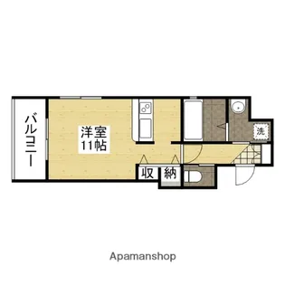 フォーセゾン広瀬北町【502号室】の間取り