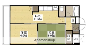 幟町熊本ビル【6階】の間取り