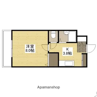ハーシオンフルタⅢ【2階】の間取り