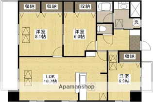 RENACE FUJIOKA【9階】の間取り