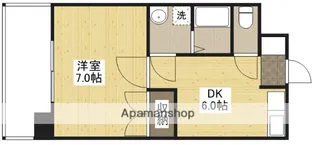 パティオ朋来居【4階】の間取り