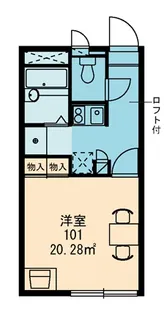 レオパレスセレステ【1階】の間取り