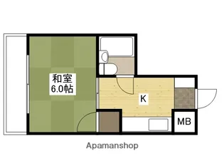 1Kの間取り画像