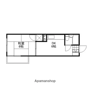 コーポ安留【2階】の間取り