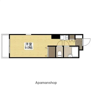 広島県広島市中区広瀬北町【マンション】の間取り