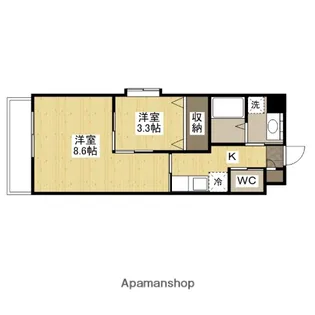 広島県安芸郡府中町大須2丁目【マンション】の間取り