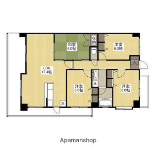 広島県広島市西区己斐上2丁目【マンション】の間取り