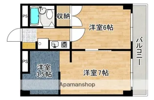庚午パールマンション【2階】の間取り