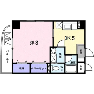 VIENTNAKAHIROAV【7階】の間取り