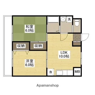 アピアコーポ【2階】の間取り