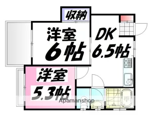 広島県広島市南区翠2丁目【マンション】の間取り